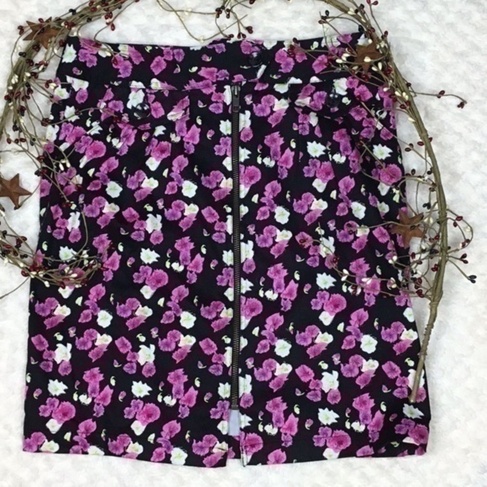 NICOLE by NICOLE MILLER Full Front Zip Skirt Sz 6